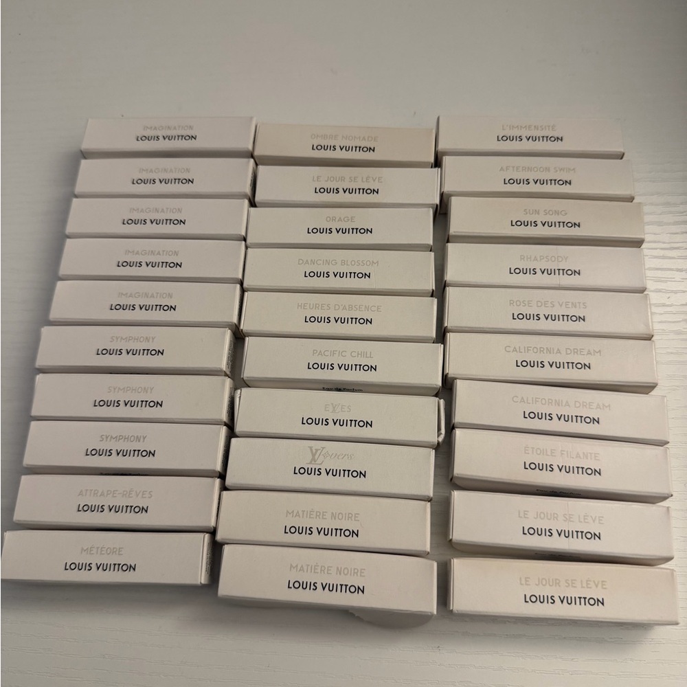 Louis Vuitton Fragrance Collection 30 piece sample fragrances for men & women